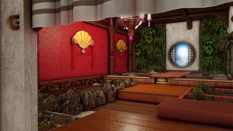 The critically underused footbaths. Very therapeutic.